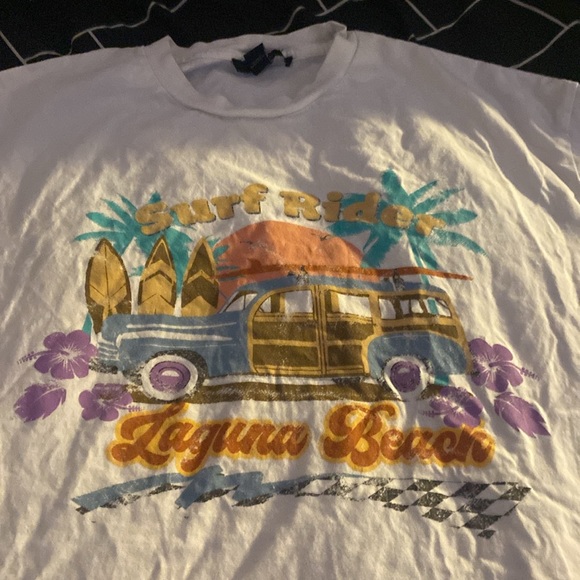 Oversized tee from forever 21, in size XS, white - Picture 2 of 3